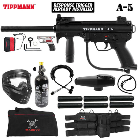 Maddog Tippmann A-5 Corporal Paintball Gun Marker Starter Package
