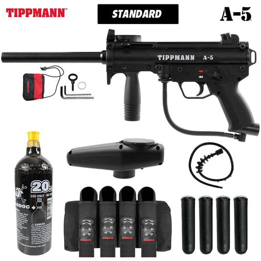 Maddog Tippmann A-5 Advanced Paintball Gun Marker Starter Package