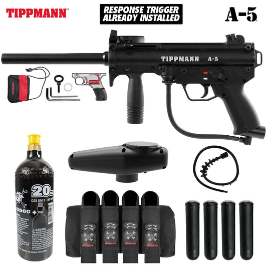 Maddog Tippmann A-5 Advanced Paintball Gun Marker Starter Package
