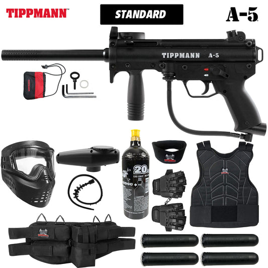 Maddog Tippmann A-5 Starter Protective CO2 Paintball Gun Marker Package