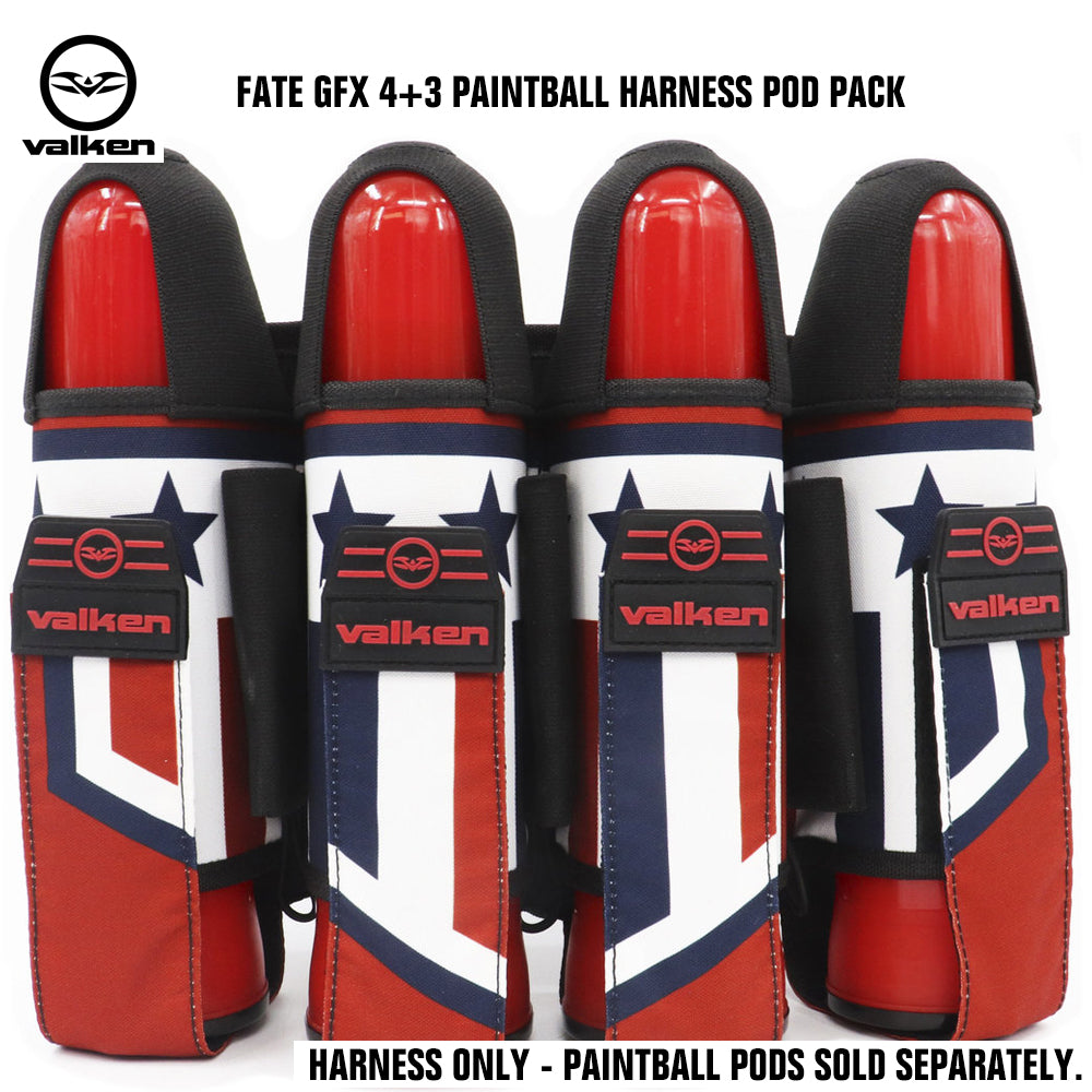Valken Fate GFX 4+3 Paintball Harness Pod Pack