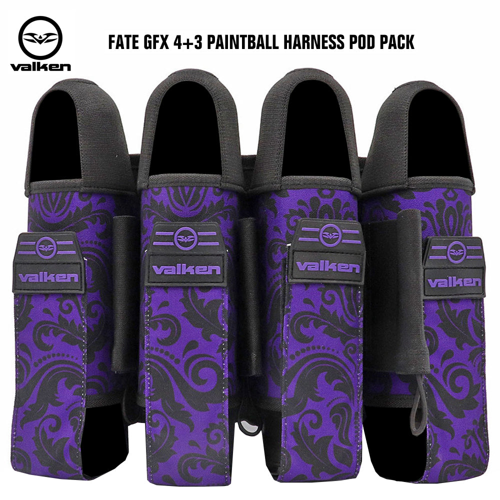 Valken Fate GFX 4+3 Paintball Harness Pod Pack