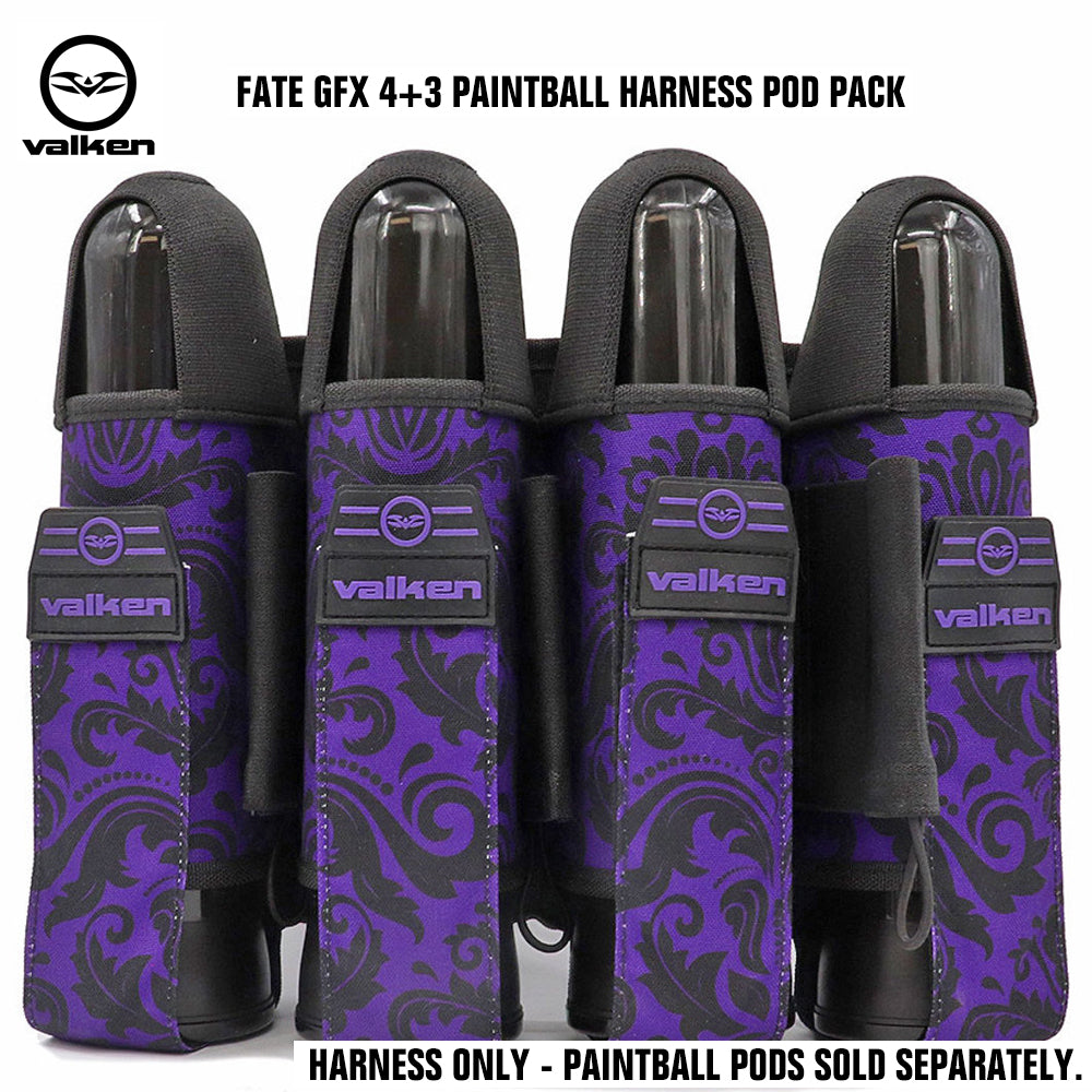 Valken Fate GFX 4+3 Paintball Harness Pod Pack