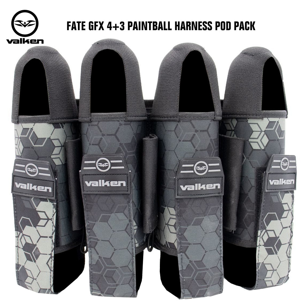 Valken Fate GFX 4+3 Paintball Harness Pod Pack