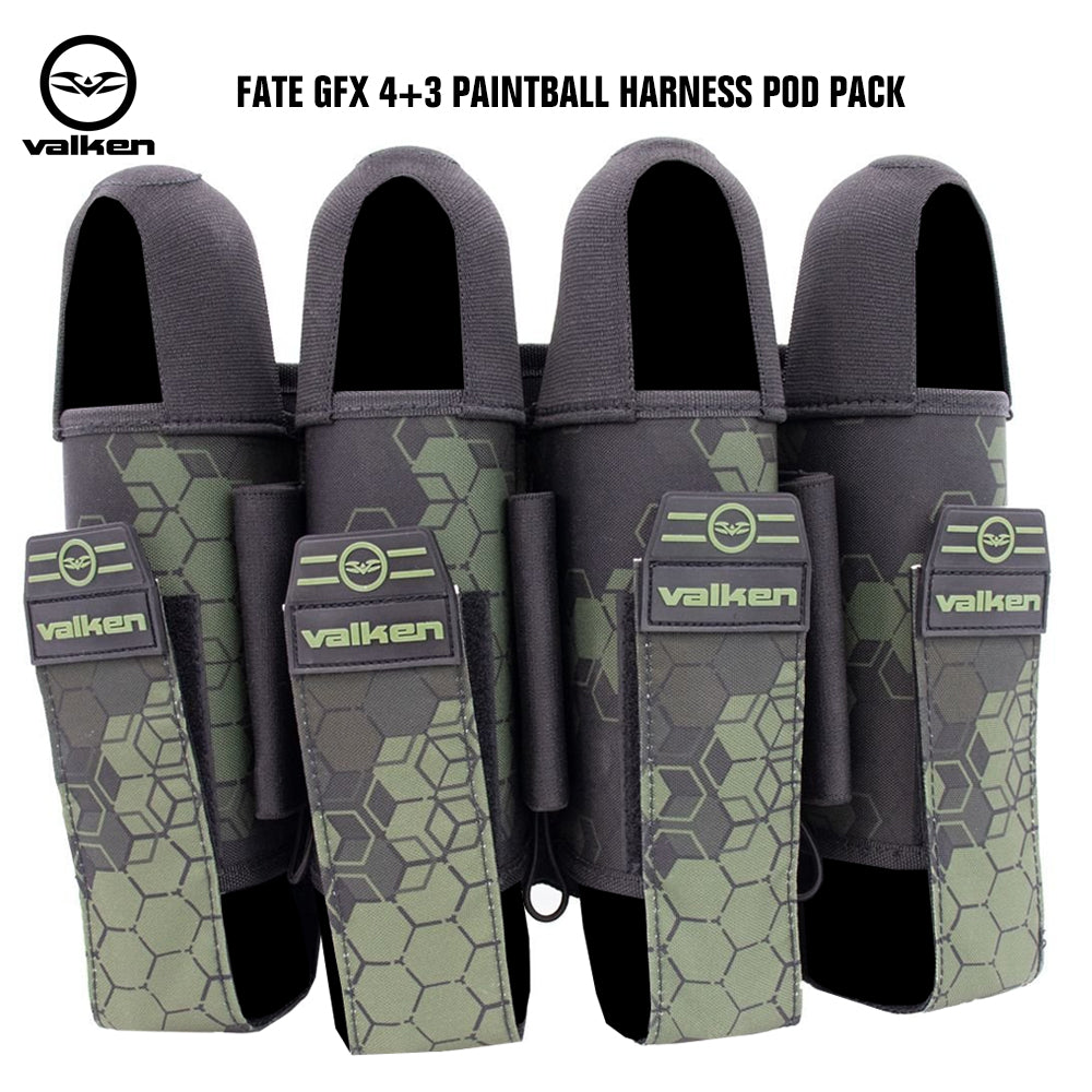 Valken Fate GFX 4+3 Paintball Harness Pod Pack