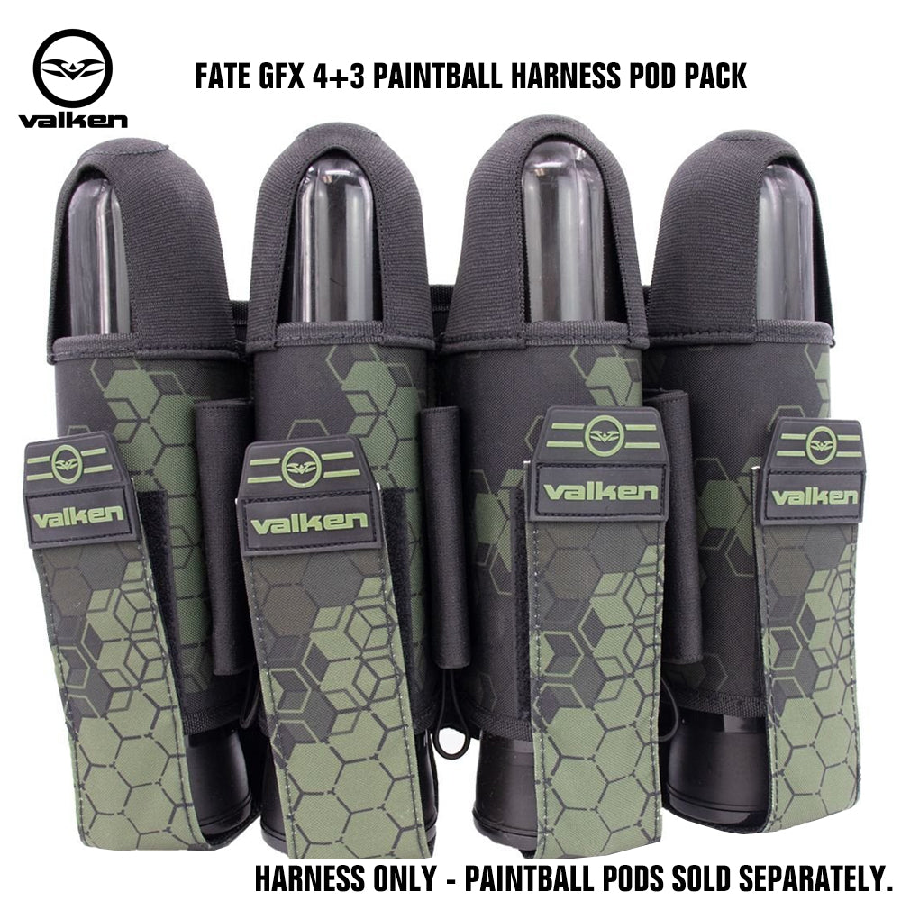 Valken Fate GFX 4+3 Paintball Harness Pod Pack