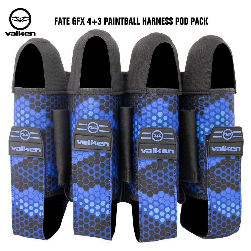 Valken Fate GFX 4+3 Paintball Harness Pod Pack