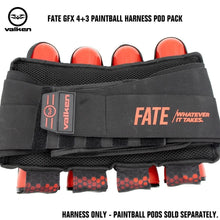 Valken Fate GFX 4+3 Paintball Harness Pod Pack - Digi Tiger Red Camo