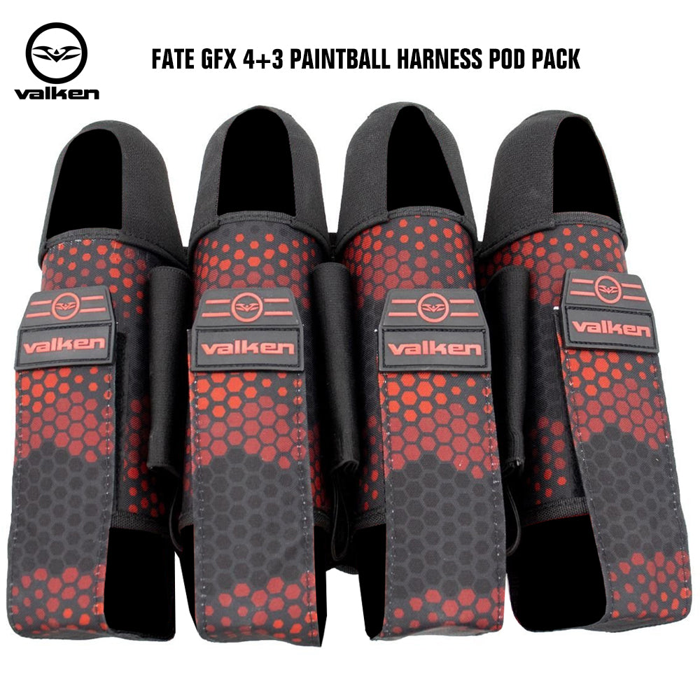Valken Fate GFX 4+3 Paintball Harness Pod Pack