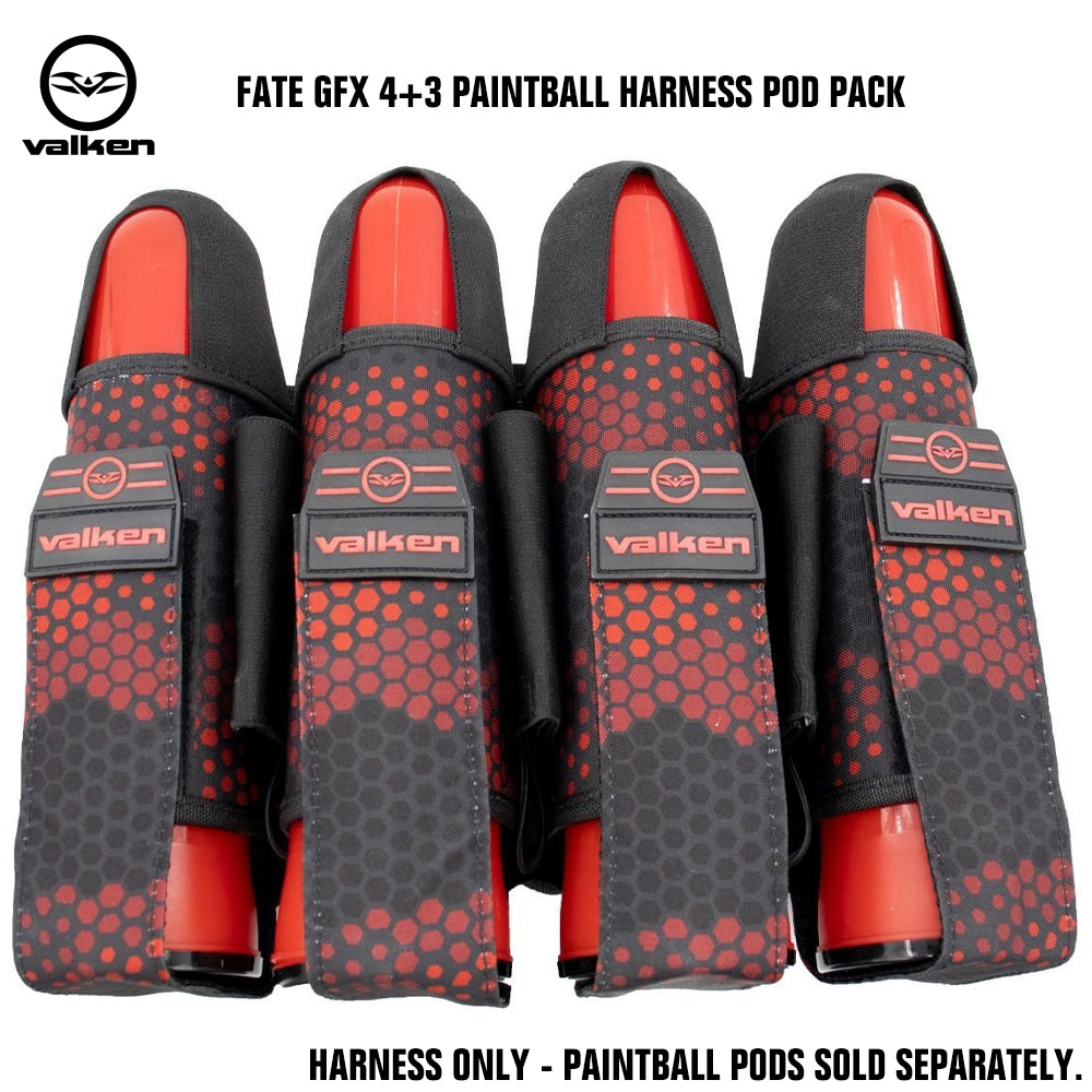 Valken Fate GFX 4+3 Paintball Harness Pod Pack