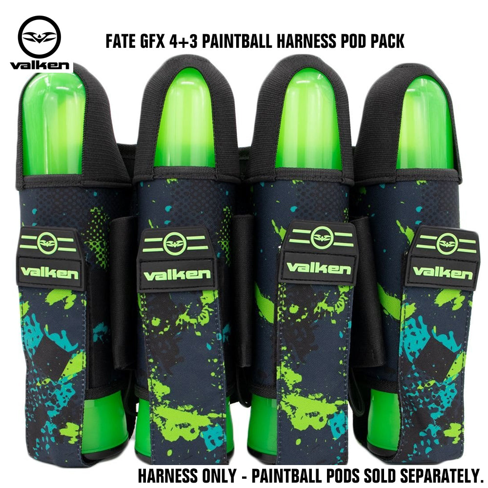 Valken Fate GFX 4+3 Paintball Harness Pod Pack