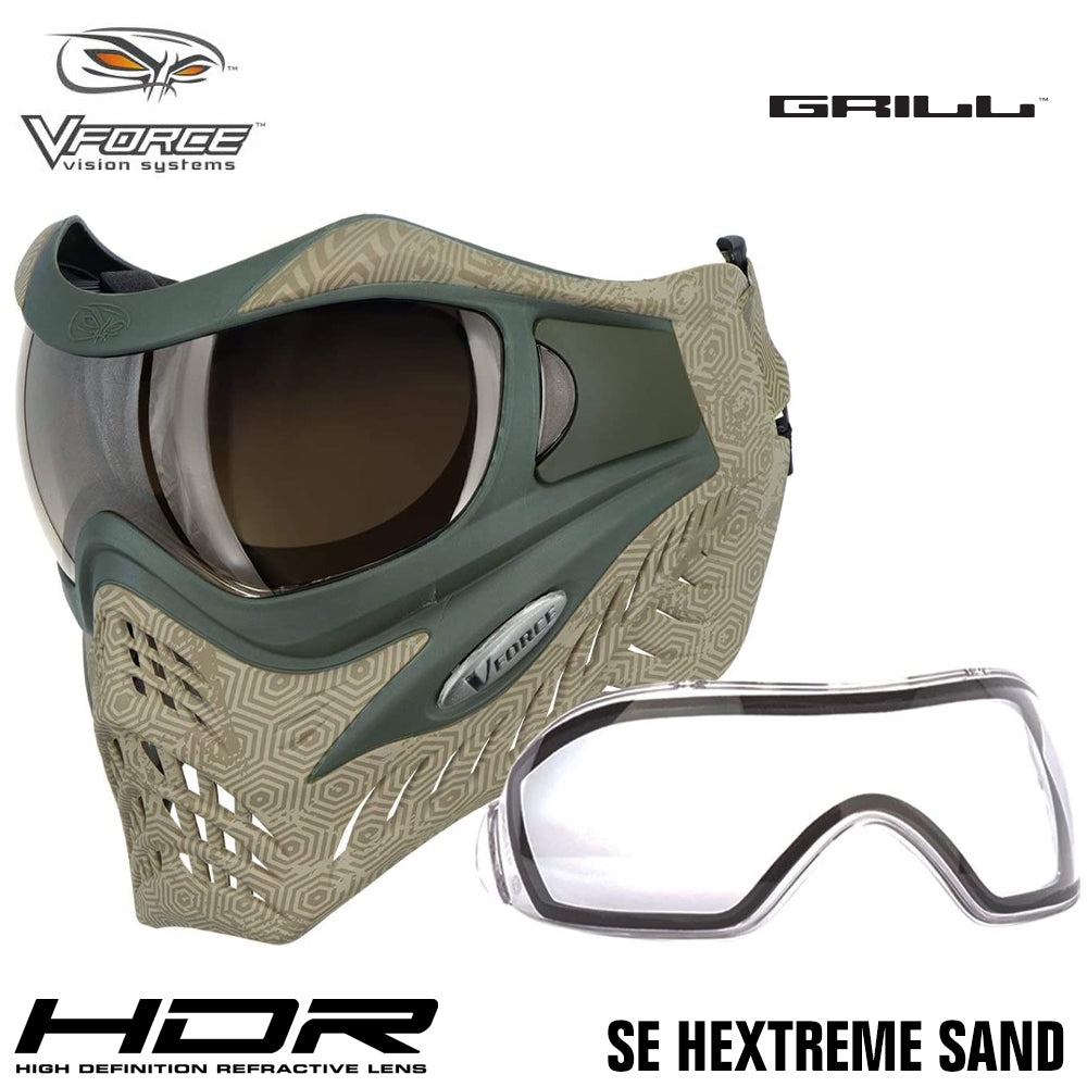 V-Force Grill Thermal Paintball Mask Goggles - Special Edition + Bonus Clear Thermal Lens