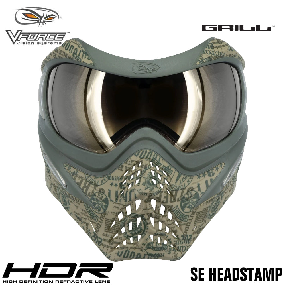 V-Force Grill Thermal Paintball Mask Goggles - Special Edition + Bonus Clear Thermal Lens