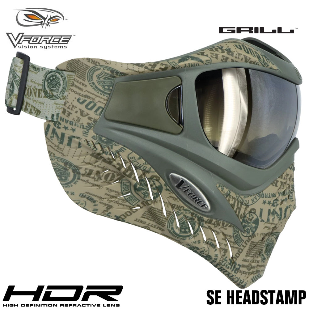 V-Force Grill Thermal Paintball Mask Goggles - Special Edition + Bonus Clear Thermal Lens