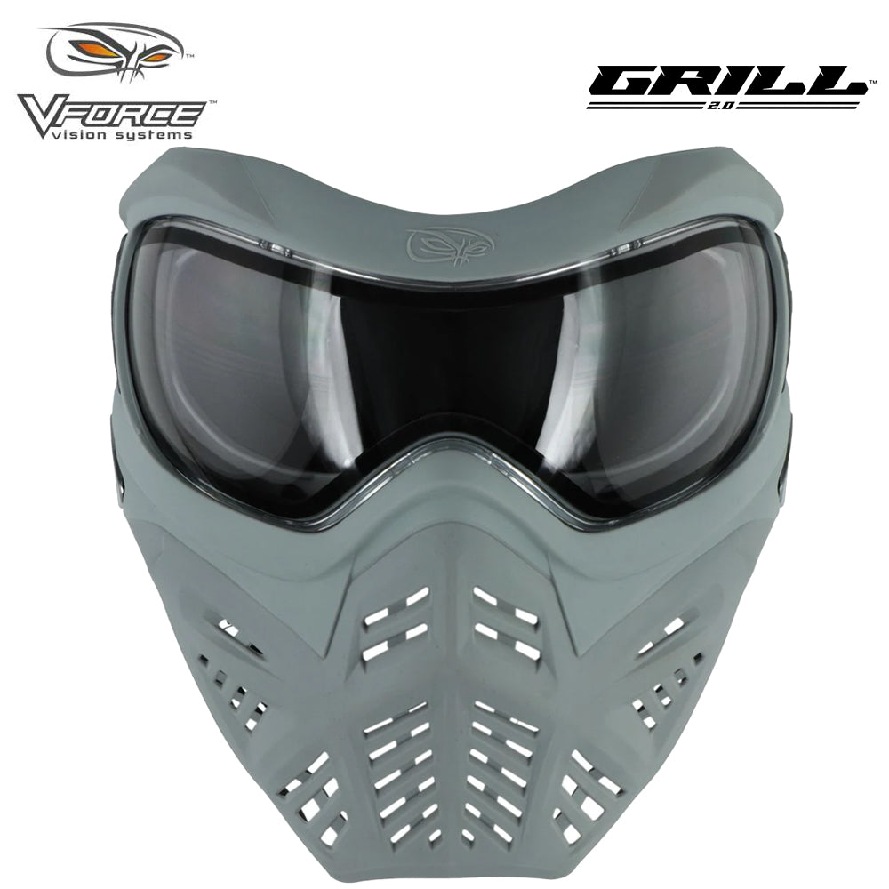 V-Force Grill 2.0 Thermal Anti Fog Paintball Mask Goggles - Shark (Grey / Grey)