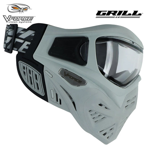 V-Force Grill 2.0 Thermal Anti Fog Paintball Mask Goggles - Shark (Grey / Grey)