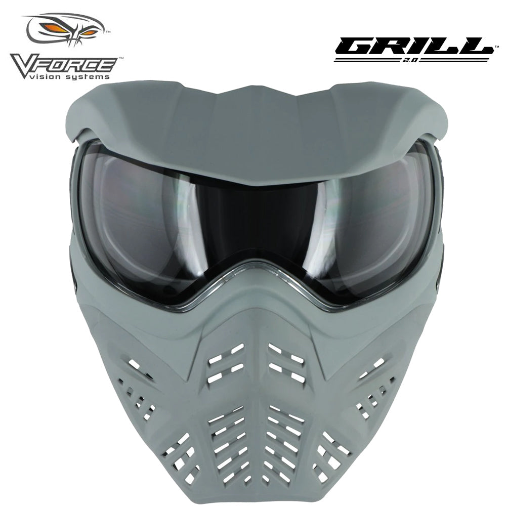 V-Force Grill 2.0 Thermal Anti Fog Paintball Mask Goggles - Shark (Grey / Grey)