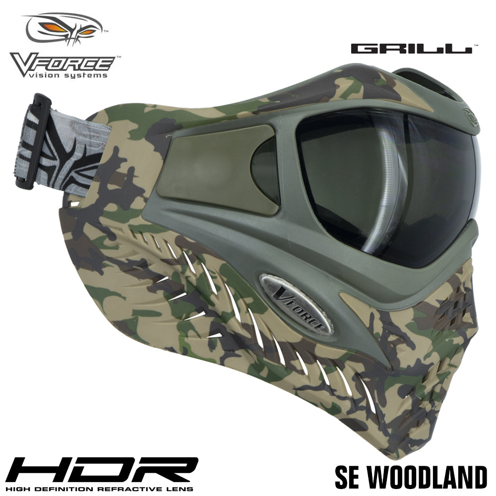 V-Force Grill Thermal Paintball Mask Goggles - Special Edition + Bonus Clear Thermal Lens