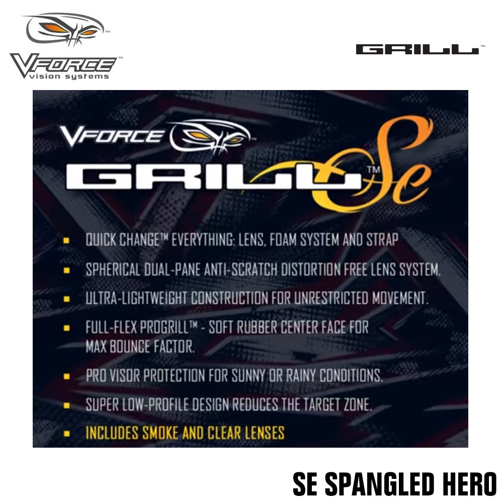 V-Force Grill Thermal Paintball Mask Goggles - Special Edition + Bonus Clear Thermal Lens