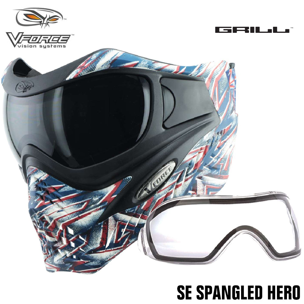 V-Force Grill Thermal Paintball Mask Goggles - Special Edition + Bonus Clear Thermal Lens