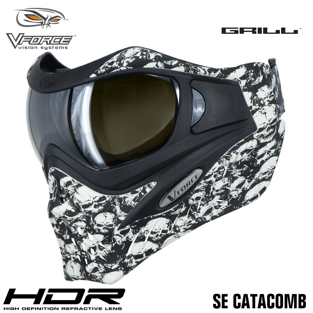 V-Force Grill Thermal Paintball Mask Goggles - Special Edition + Bonus Clear Thermal Lens