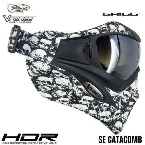 VForce Grill Paintball Mask Strap – Black/Grey