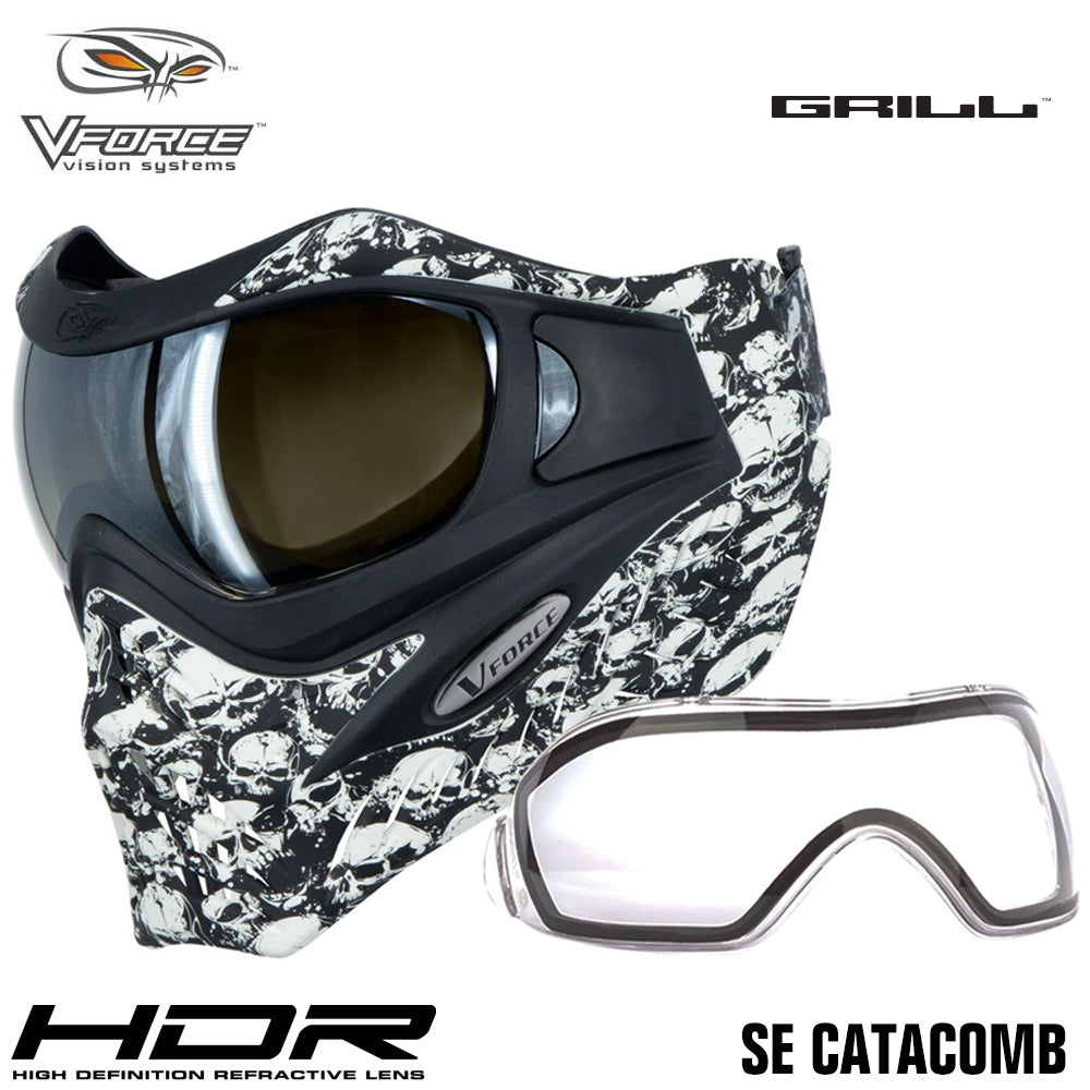 V-Force Grill Thermal Paintball Mask Goggles - Special Edition + Bonus Clear Thermal Lens
