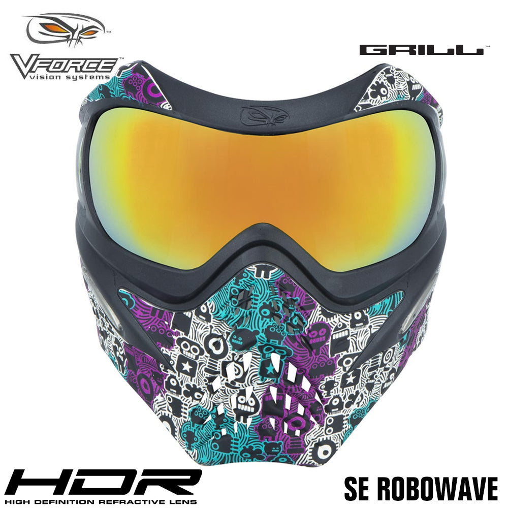 V-Force Grill Thermal Paintball Mask Goggles - Special Edition + Bonus Clear Thermal Lens