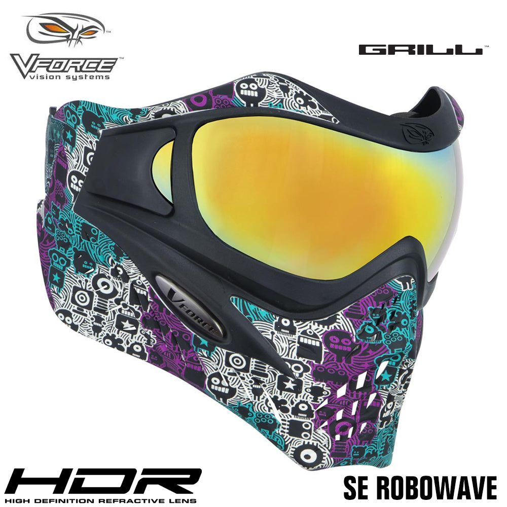 V-Force Grill Thermal Paintball Mask Goggles - Special Edition + Bonus Clear Thermal Lens