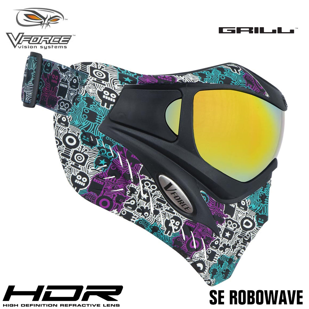 V-Force Grill Thermal Paintball Mask Goggles - Special Edition + Bonus Clear Thermal Lens