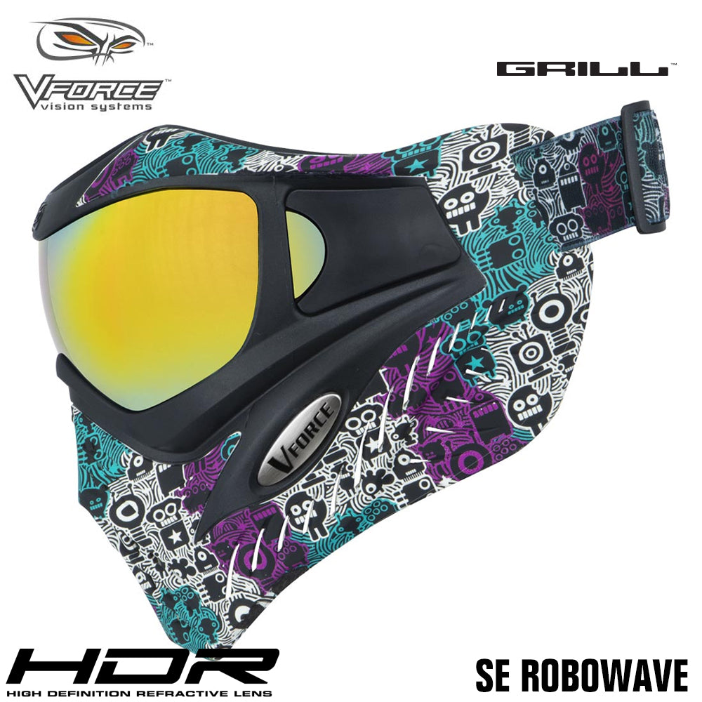 V-Force Grill Thermal Paintball Mask Goggles - Special Edition + Bonus Clear Thermal Lens