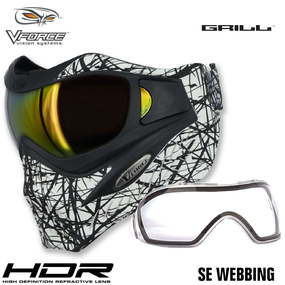 V-Force Grill Thermal Paintball Mask Goggles - Special Edition + Bonus Clear Thermal Lens