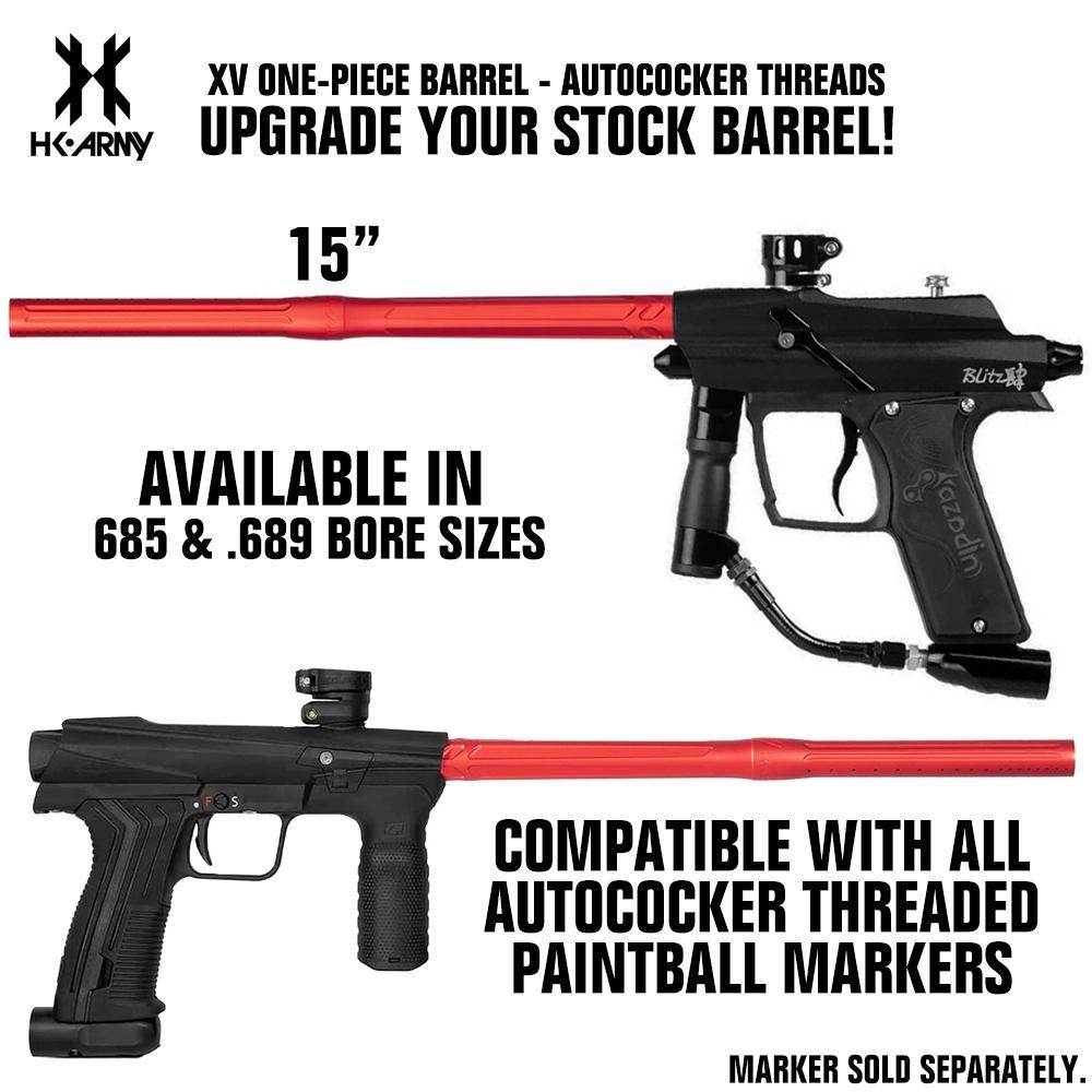 HK Army XV One-Piece Paintball Barrel - Autococker - PaintballDeals.com
