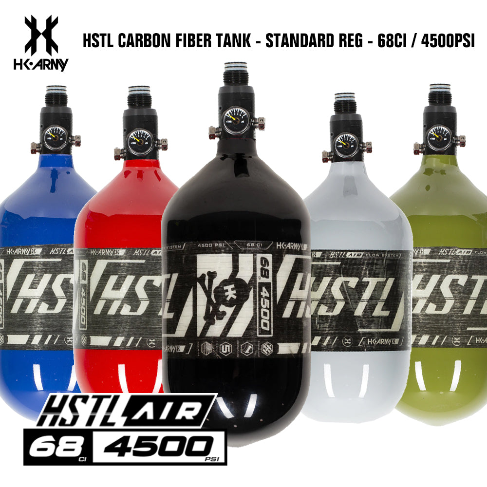 HK Army HSTL 68/4500 Carbon Fiber HPA Compressed Air Paintball Tank System - Standard Reg