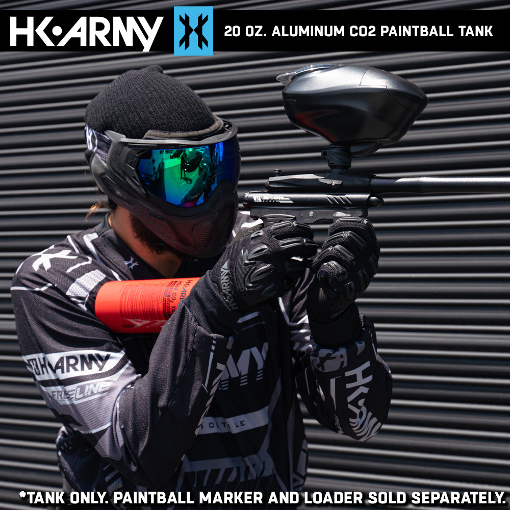 HK Army 20oz Aluminum CO2 Paintball Tank