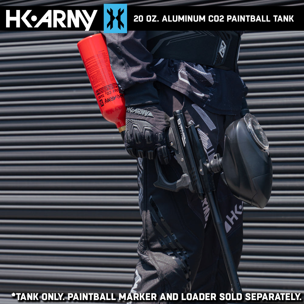 HK Army 20oz Aluminum CO2 Paintball Tank