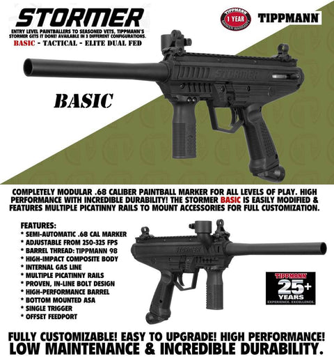 Maddog Tippmann Stormer Bronze Paintball Gun Marker Starter Package