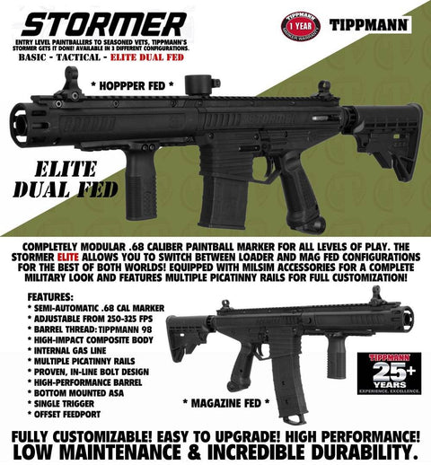 Maddog Tippmann Stormer Titanium Paintball Gun Marker Starter Package