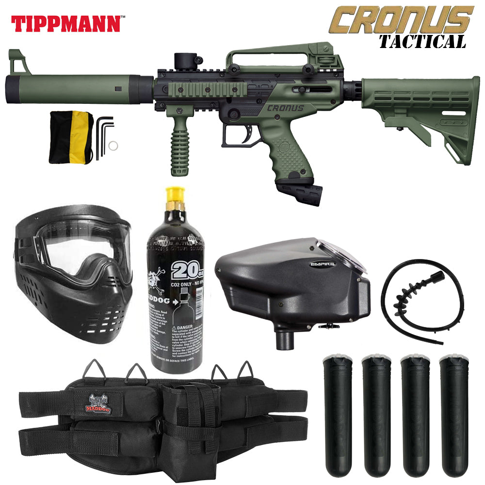 Tippmann Cronus Tactical Gold Paintball Gun Package
