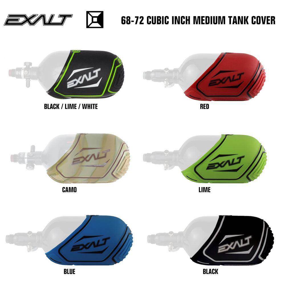 Exalt 68-72 Cubic Inch Compressed Air HPA Medium Paintball Tank Cover - PaintballDeals.com