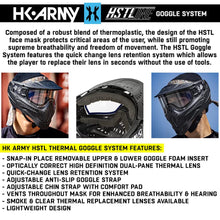 HK Army HSTL Goggle Thermal Anti-Fog Paintball Mask w/ Upgrade Strap Pad Combo + Maddog HPA Paintball Tank Fill Nipple Protector
