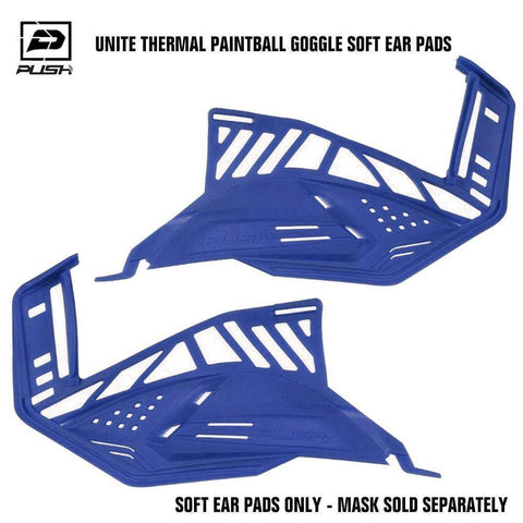Push Unite Paintball Goggle Mask Soft Ear Pads - Navy - PaintballDeals.com