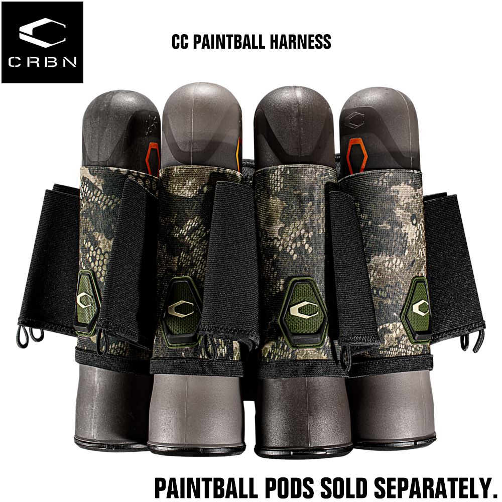 Carbon Paintball CC Paintball Harness Vertical Pod Holder