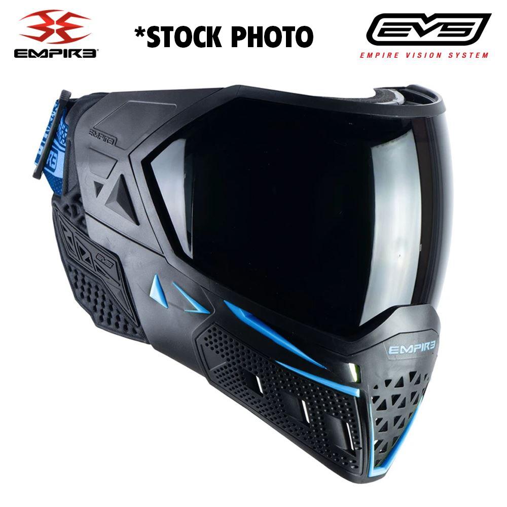 Clearance - Empire EVS Thermal Paintball Mask - Black / Navy Blue - OPEN BOX
