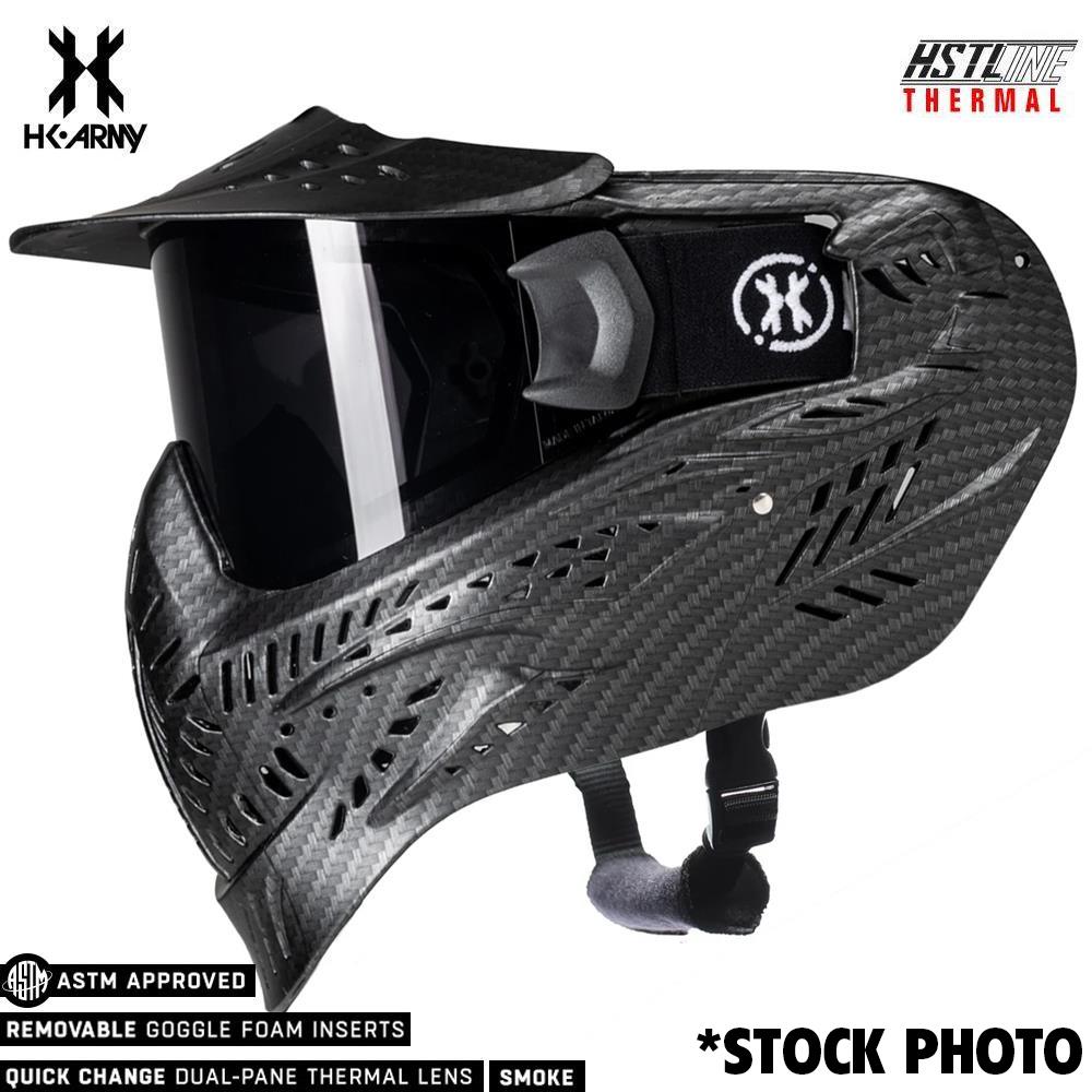 CLEARANCE  - HK Army HSTL Goggle Thermal Dual Paned Paintball Mask - Carbon Fiber - OPEN BOX