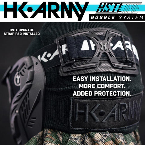 HK Army HSTL Goggle Thermal Anti-Fog Paintball Mask w/ Upgrade Strap Pad Combo + Maddog HPA Paintball Tank Fill Nipple Protector