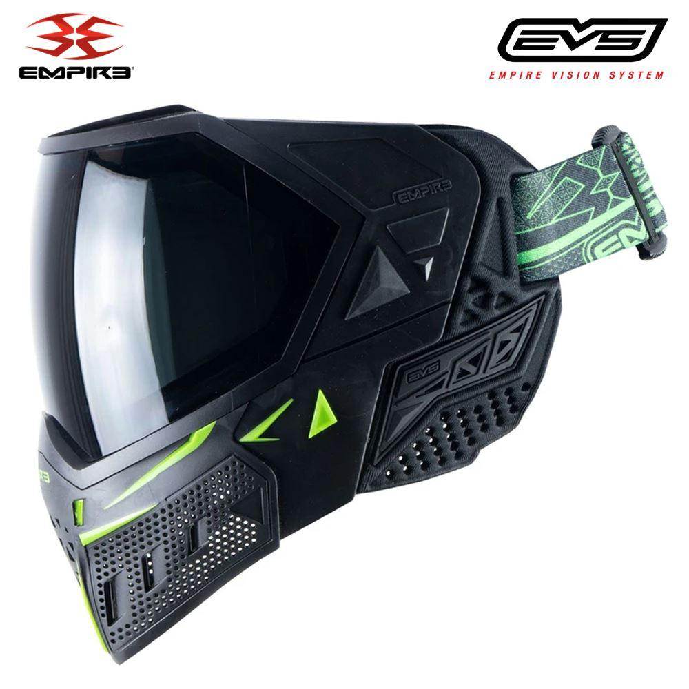 Empire EVS Thermal Paintball Mask - Black / Lime Green - PaintballDeals.com