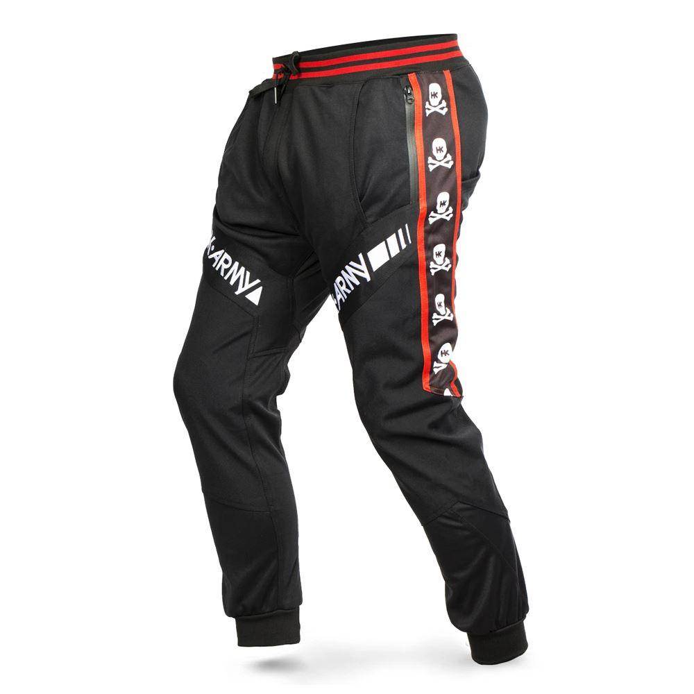 HK Army TRK Jogger Paintball Pants - Skulls Red - PaintballDeals.com