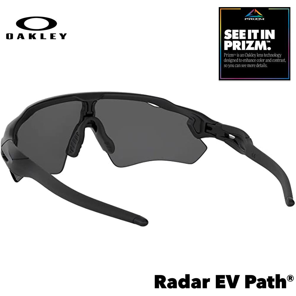 CLEARANCE Oakley Radar EV Path Men's Sunglasses - Matte Black w/ PRIZM Black Polarized Lens