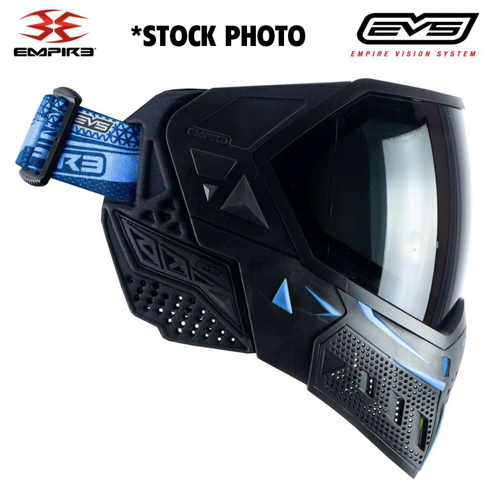 Clearance - Empire EVS Thermal Paintball Mask - Black / Navy Blue - OPEN BOX